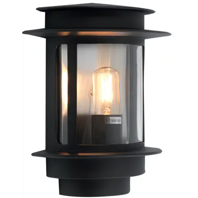 Utelampe Malmø svart