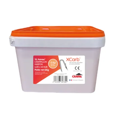 Krampe med mothake 4 x 40 mm 5 kg