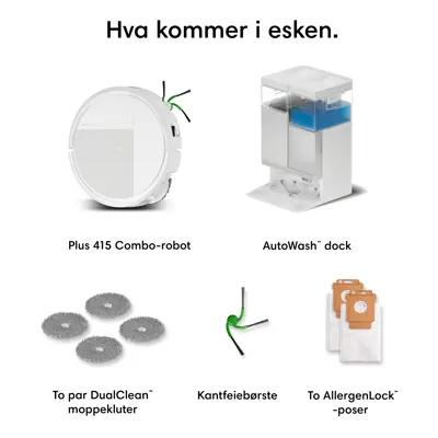 Robotstøvsuger Combo 415 hvit, bilde 8