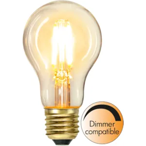 Lyspære LED Soft Glow Decoration A60 E27 klar dimbar 4W