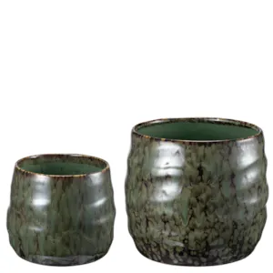 Blomsterpotte Nico sett à 2 stk grønn
