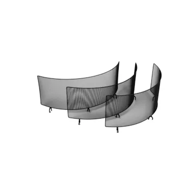 Gnistfanger til bålpanne 3 pk