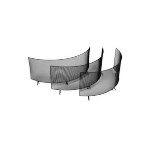 Gnistfanger til bålpanne 3 pk