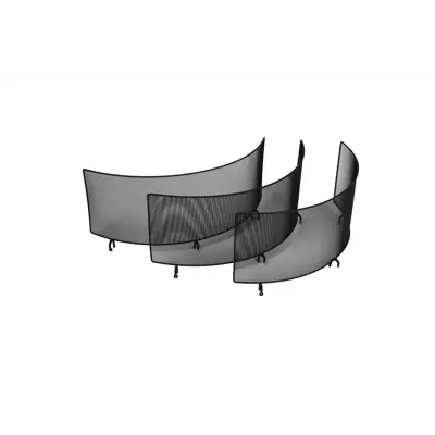 Gnistfanger til bålpanne 3 pk