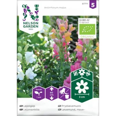 Frø prydløvemunn økologisk