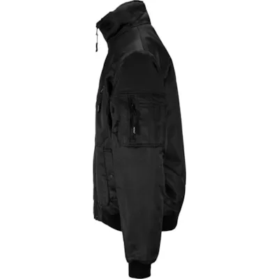 Pilotjakke med pels svart, bilde 3