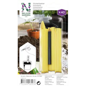 Plantepinner med penn 40 stk