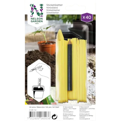 Plantepinner med penn 40 stk