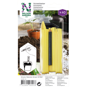 Plantepinner med penn 40 stk