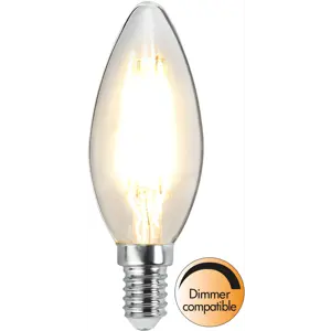 Lyspære LED C35 Mignon klar dimbar 2.5W