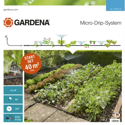 Gardena Micro-Drip startsett dryppvanning blomsterbed