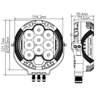 Ekstralys Combo LED 120W, bilde 4