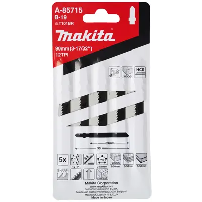 Stikksagblad B19 laminat 5 stk, bilde 2