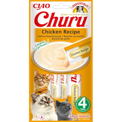 Kattesnacks puré kylling 4x14 g