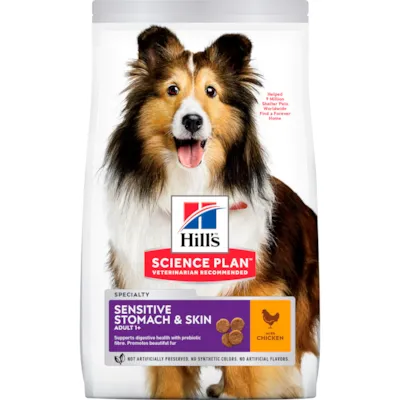 Hundefôr Sensitive Stomach & Skin Medium Adult Kyllling 14 kg