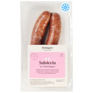 Fryst Salsiccia Rå av Frilandsgris 2 pk