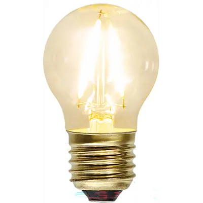 Lyspære LED Decoration G45 E27 klar 1.5W