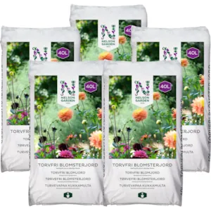 Torvfri blomsterjord 40 L 5 pk