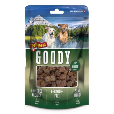 Hundesnacks Goody med hjort 100 g