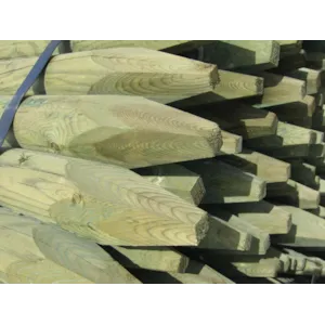 Gjerdestolper impregnert 8x250 cm 81 stk