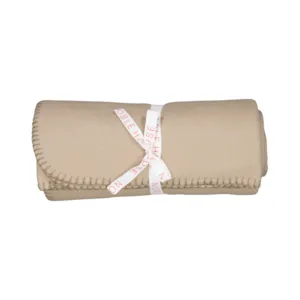 Fleecepledd Sanna beige 125x150 cm