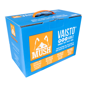 Hundefôr Vaisto okse-kalkun-laks frosset 10 kg