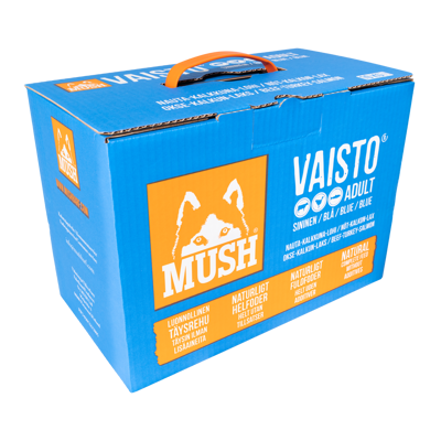 Hundefôr Vaisto okse-kalkun-laks frosset 10 kg