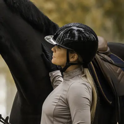 Ridehjelm med Mips svart glitter, bilde 5