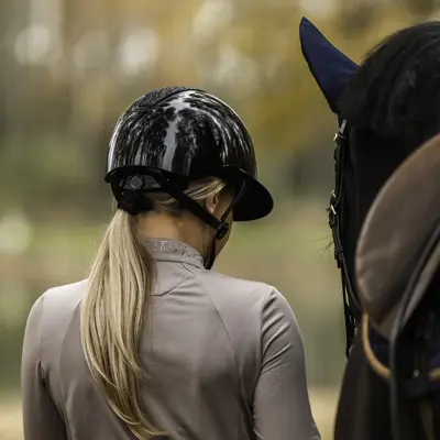 Ridehjelm med Mips svart glitter, bilde 6