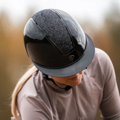 Ridehjelm med Mips svart glitter, bilde 4