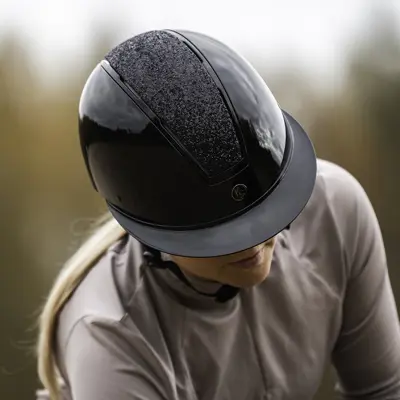 Ridehjelm med Mips svart glitter, bilde 4