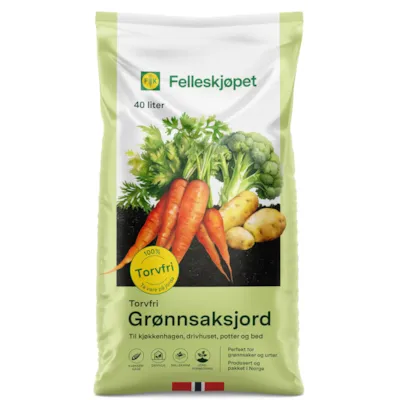 Torvfri Grønnsaksjord 40 L