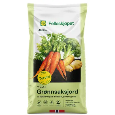 Torvfri Grønnsaksjord 40 L