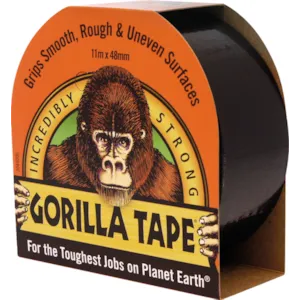 Lerretstape svart 48 mm x 11 m