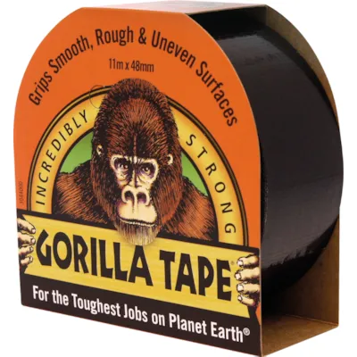 Lerretstape svart 48 mm x 11 m