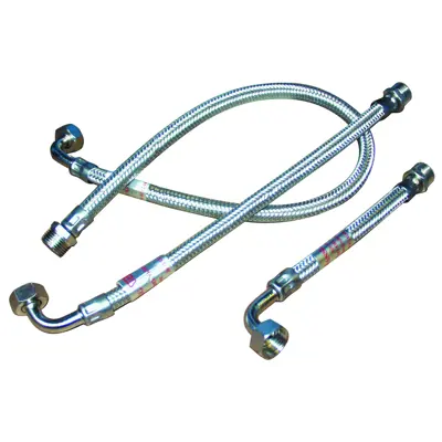 Monteringsslange 30 cm 1/2" 90 grader