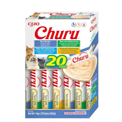 Kattesnacks puré tunfisk varianter 20x14 g