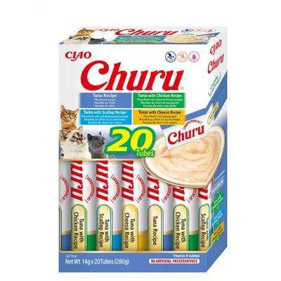 Kattesnacks puré tunfisk varianter 20x14 g