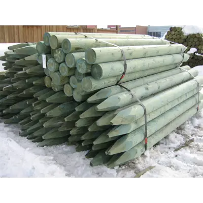 Gjerdestolpe Scanpole impregnert