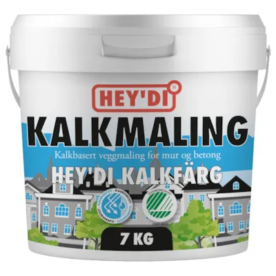 Kalkmaling hvit 7 kg