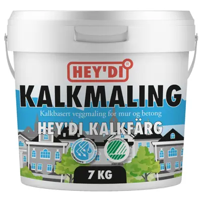 Kalkmaling hvit 7 kg