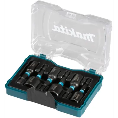 Bitspipesett Impact Black 1/4" 6 deler, bilde 2
