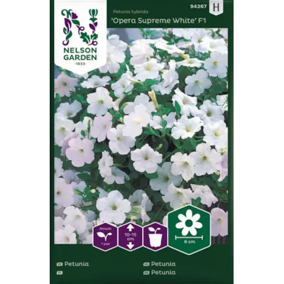 Frø petunia Opera Supreme White