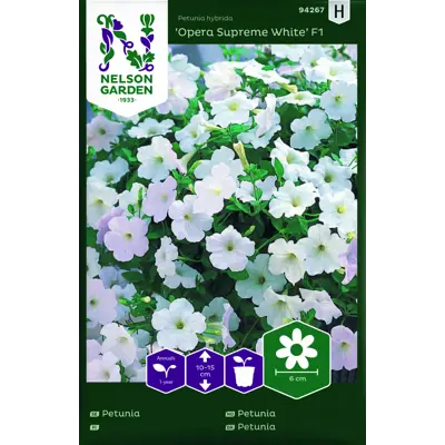 Frø petunia Opera Supreme White