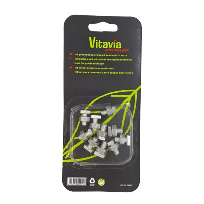 Profilbolt og mutter til drivhus 10 pk