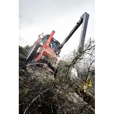 Flishugger TP 400 PTO drift med kran, bilde 3