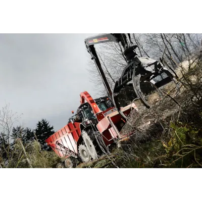 Flishugger TP 400 PTO drift med kran, bilde 2