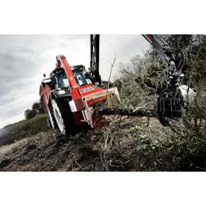 Flishugger TP 400 PTO drift med kran