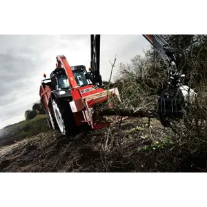 Flishugger TP 400 PTO drift med kran