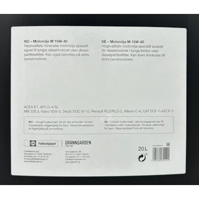 Motorolje mineralsk M 15W-40 20 L, bilde 3